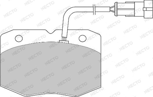 Necto FD6805V - Brake Pad Set, disc brake autospares.lv