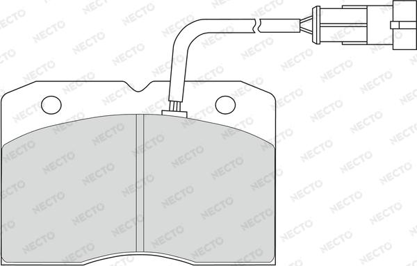 Necto FD6806V - Brake Pad Set, disc brake autospares.lv