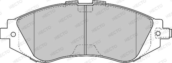 Necto FD6819A - Brake Pad Set, disc brake autospares.lv