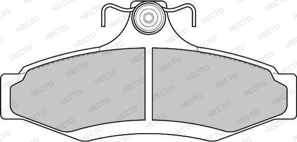 Necto FD6817A - Brake Pad Set, disc brake autospares.lv