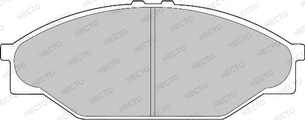 Necto FD6823A - Brake Pad Set, disc brake autospares.lv