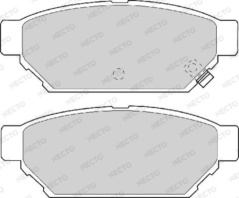 Necto FD6827A - Brake Pad Set, disc brake autospares.lv