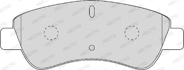 Necto FD6874A - Brake Pad Set, disc brake autospares.lv