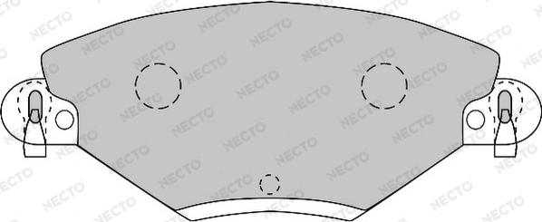 Necto FD6875A - Brake Pad Set, disc brake autospares.lv