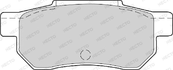 Necto FD6344A - Brake Pad Set, disc brake autospares.lv