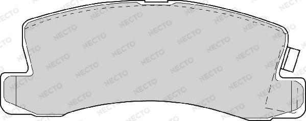 Necto FD6345A - Brake Pad Set, disc brake autospares.lv