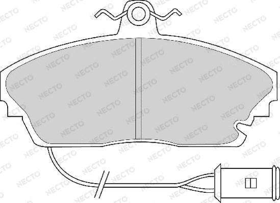 Necto FD6340A - Brake Pad Set, disc brake autospares.lv