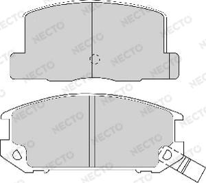 Necto FD6343A - Brake Pad Set, disc brake autospares.lv