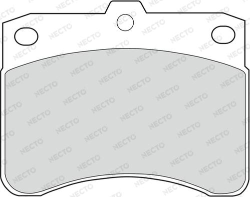 Necto FD6355V - Brake Pad Set, disc brake autospares.lv