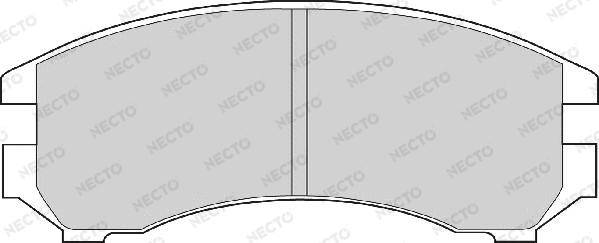 Necto FD6356A - Brake Pad Set, disc brake autospares.lv