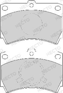 Necto FD6350A - Brake Pad Set, disc brake autospares.lv