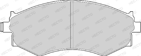 Necto FD6358A - Brake Pad Set, disc brake autospares.lv