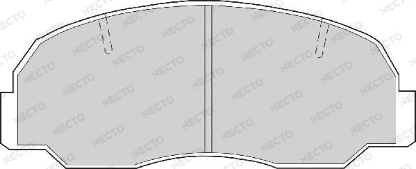 Necto FD6353A - Brake Pad Set, disc brake autospares.lv