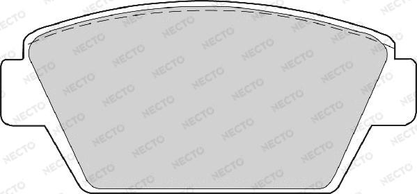 Necto FD6352A - Brake Pad Set, disc brake autospares.lv