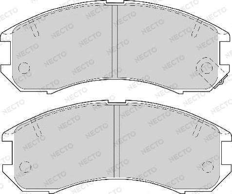 Necto FD6357A - Brake Pad Set, disc brake autospares.lv