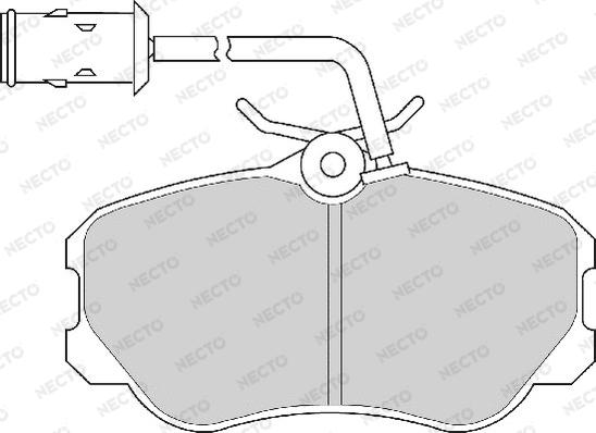 Necto FD6367A - Brake Pad Set, disc brake autospares.lv