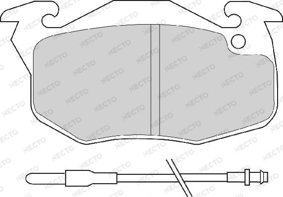 Necto FD6319A - Brake Pad Set, disc brake autospares.lv