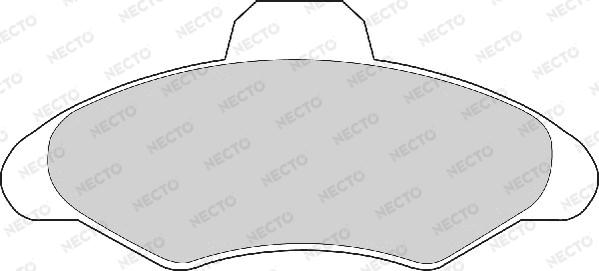 Necto FD6314A - Brake Pad Set, disc brake autospares.lv