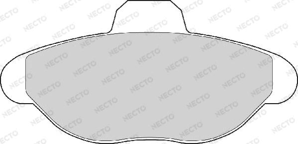 Necto FD6389A - Brake Pad Set, disc brake autospares.lv