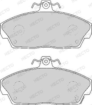 Necto FD6385A - Brake Pad Set, disc brake autospares.lv