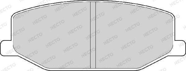 Necto FD6338A - Brake Pad Set, disc brake autospares.lv