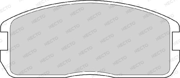 Necto FD6337A - Brake Pad Set, disc brake autospares.lv