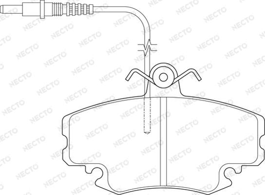 Necto FD6324A - Brake Pad Set, disc brake autospares.lv