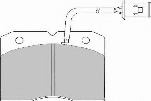 Necto FD6320N - Brake Pad Set, disc brake autospares.lv