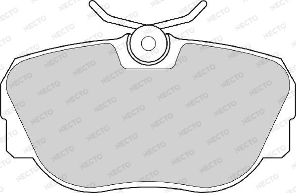 Necto FD6374A - Brake Pad Set, disc brake autospares.lv