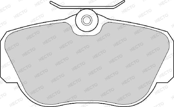 Necto FD6375A - Brake Pad Set, disc brake autospares.lv