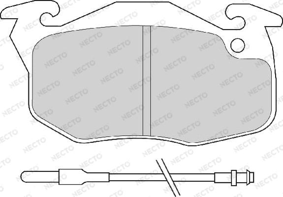 Necto FD6370A - Brake Pad Set, disc brake autospares.lv