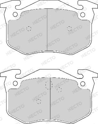 Necto FD6373A - Brake Pad Set, disc brake autospares.lv