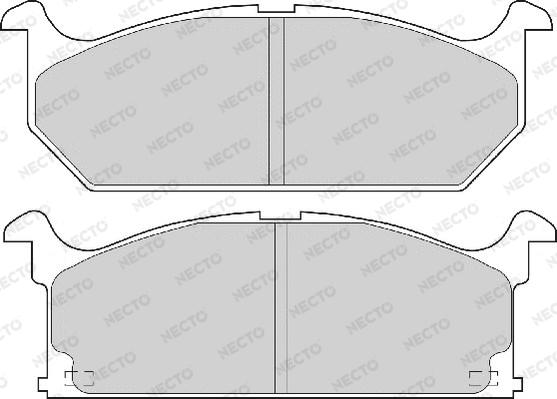 Necto FD6291A - Brake Pad Set, disc brake autospares.lv