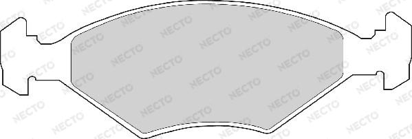 Necto FD6249A - Brake Pad Set, disc brake autospares.lv