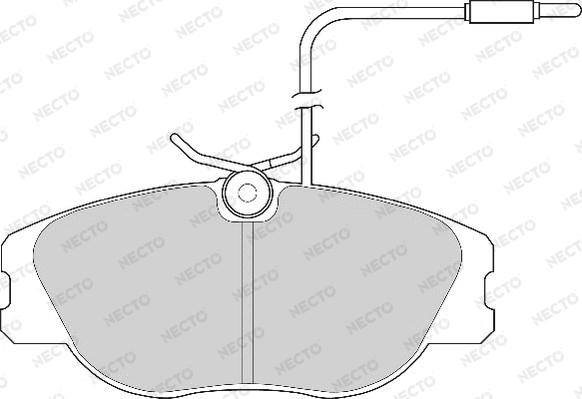 Necto FD6248A - Brake Pad Set, disc brake autospares.lv