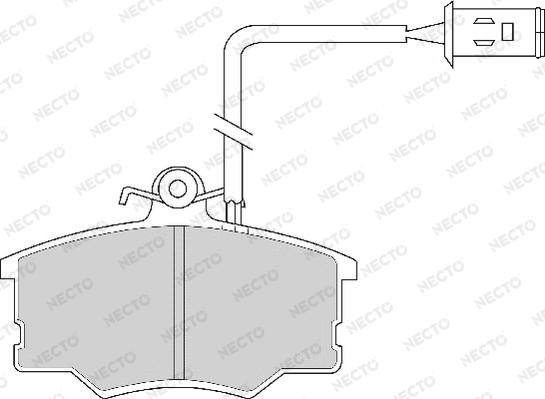 Necto FD6242A - Brake Pad Set, disc brake autospares.lv