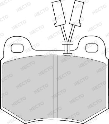 Necto FD6247A - Brake Pad Set, disc brake autospares.lv