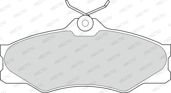 Necto FD6263V - Brake Pad Set, disc brake autospares.lv