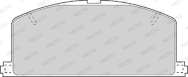 Necto FD6200A - Brake Pad Set, disc brake autospares.lv