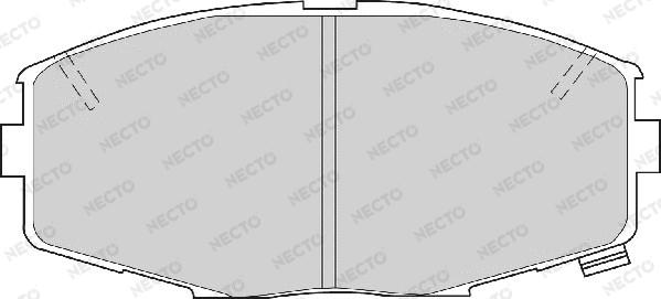 Necto FD6289A - Brake Pad Set, disc brake autospares.lv