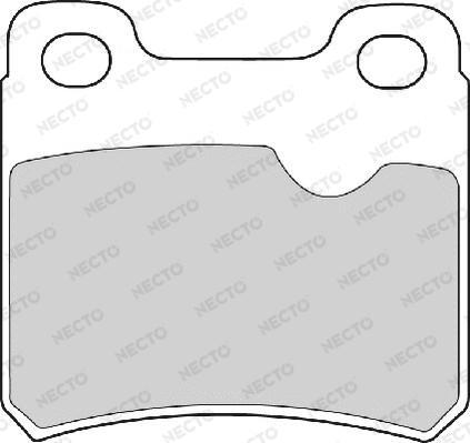 Necto FD6276A - Brake Pad Set, disc brake autospares.lv