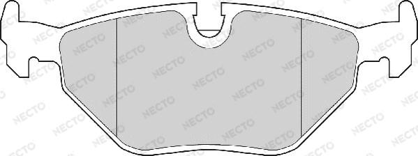 Necto FD6278A - Brake Pad Set, disc brake autospares.lv