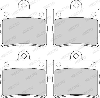 Necto FD6794A - Brake Pad Set, disc brake autospares.lv