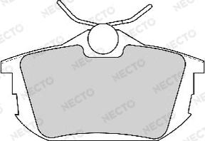 Necto FD6791A - Brake Pad Set, disc brake autospares.lv