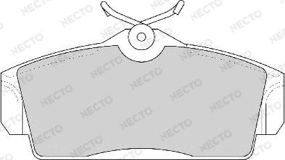 Necto FD6740A - Brake Pad Set, disc brake autospares.lv