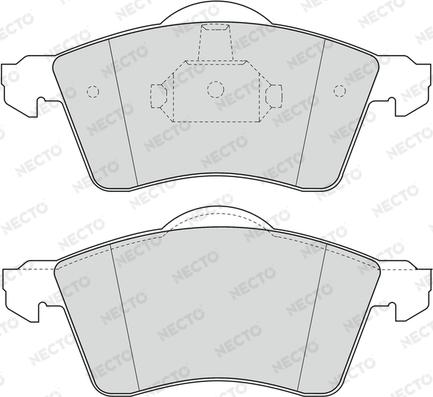 Necto FD6759V - Brake Pad Set, disc brake autospares.lv