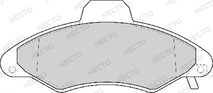 Necto FD6756A - Brake Pad Set, disc brake autospares.lv