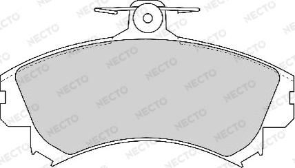 Necto FD6758A - Brake Pad Set, disc brake autospares.lv