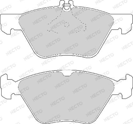 Necto FD6757A - Brake Pad Set, disc brake autospares.lv