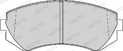 Necto FD6769A - Brake Pad Set, disc brake autospares.lv